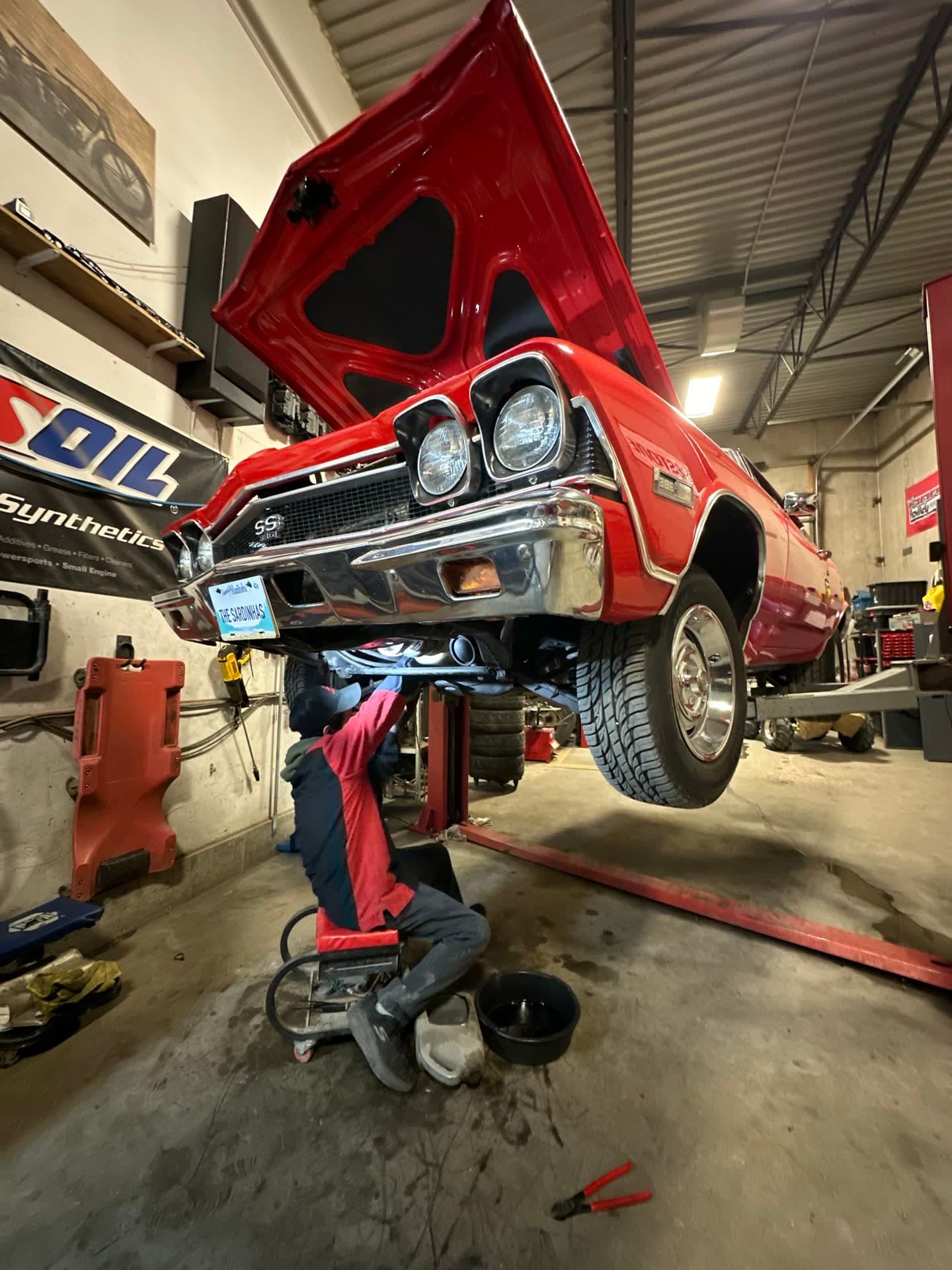 Work underway in the Garage 46 bay