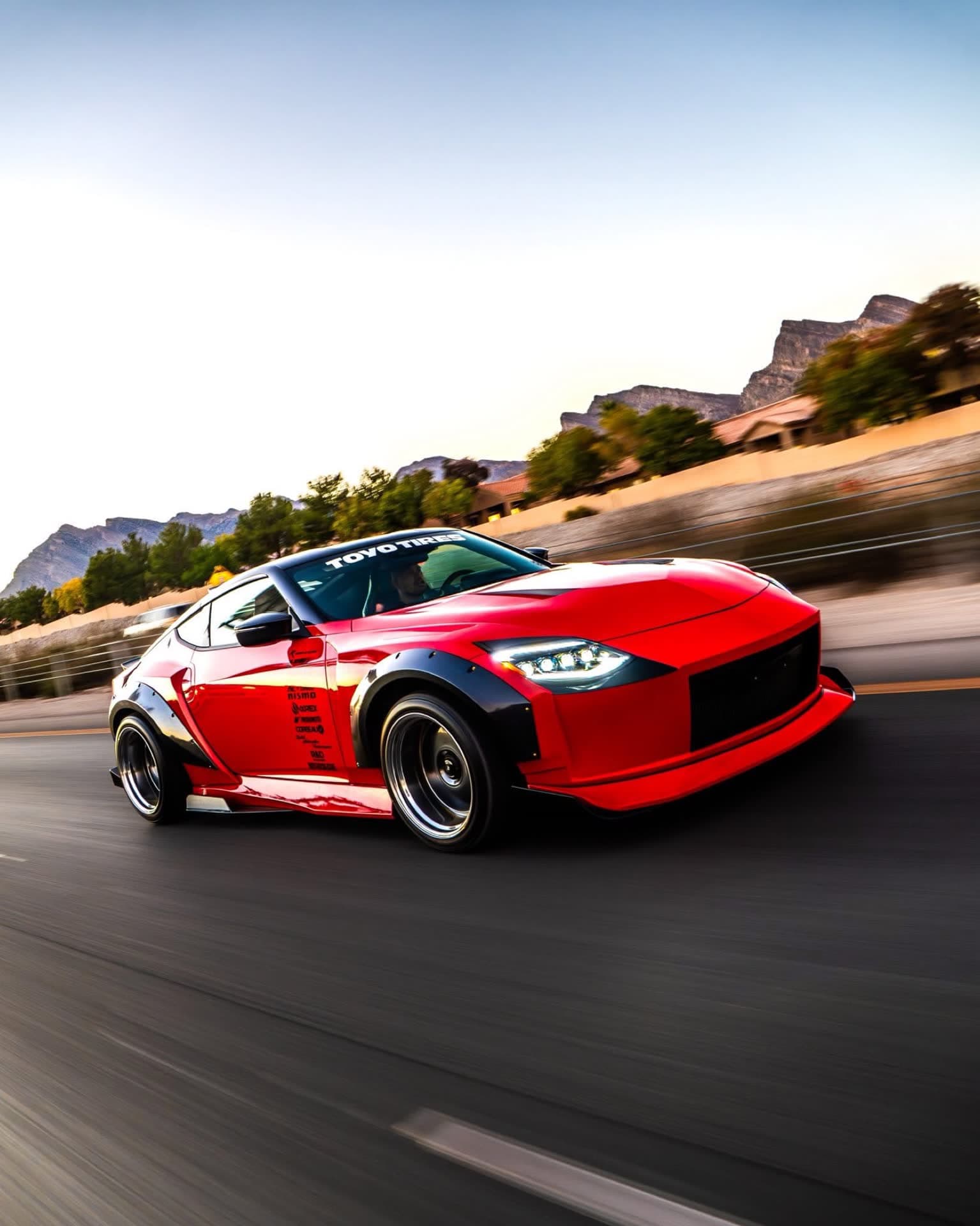 The Garage 46 widebody Z at speed